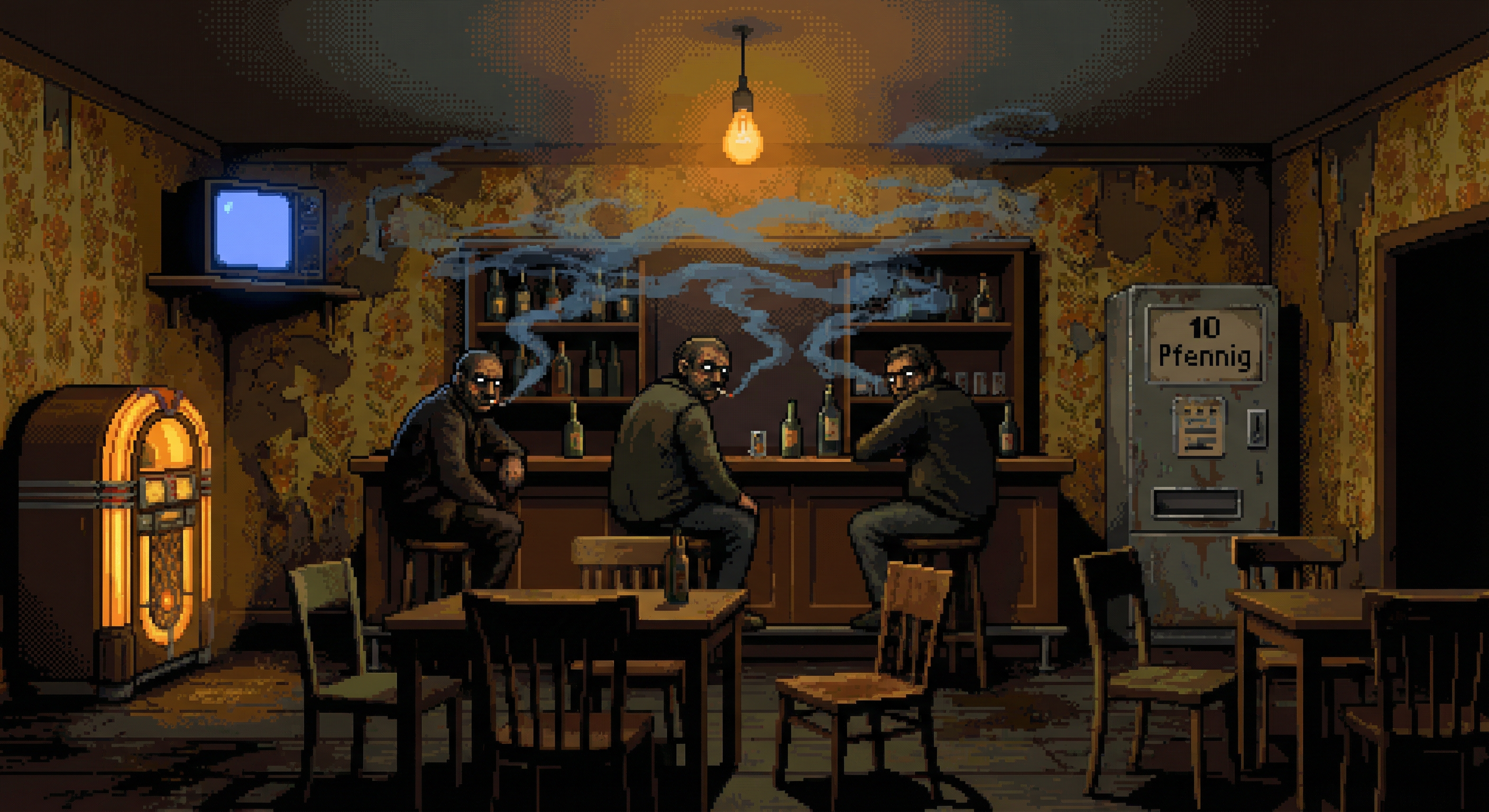 The Rusty Tap dive bar scene